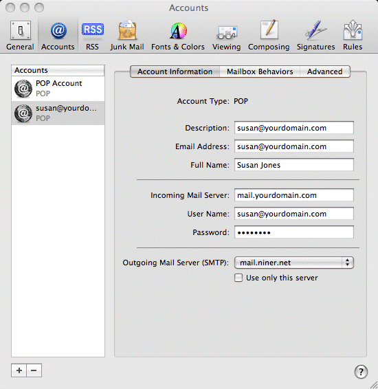Step 9 in setting up your email account in Apple Mail.